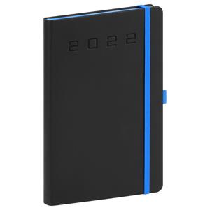 Weekly Diary 2022 A5 Nox - black/blue