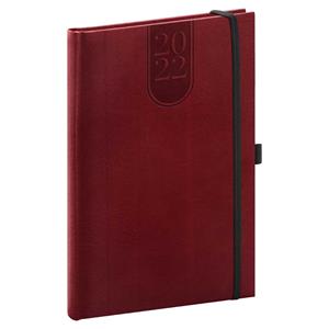 Weekly Diary 2022 A5 Oxford - burgundy