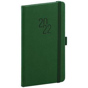 Weekly Diary 2022 Pocket Diamante - green