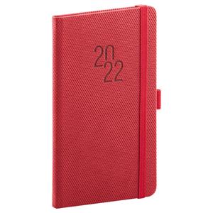 Weekly Diary 2022 Pocket Diamante - red