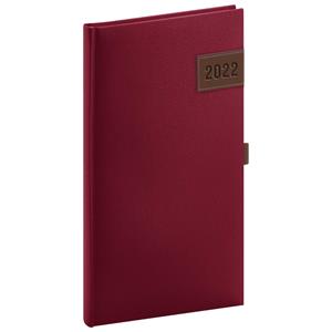 Weekly Diary 2022 Pocket Tarbes - red