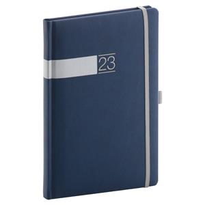 Weekly Diary 2023 A5 Twill - blue/silver