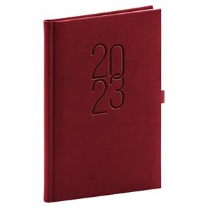 Weekly Diary 2023 A5 Vivella Classic - burgundy