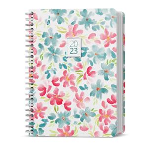 Weekly Diary 2023 Oskar Lamino Twin Wire - Flowers