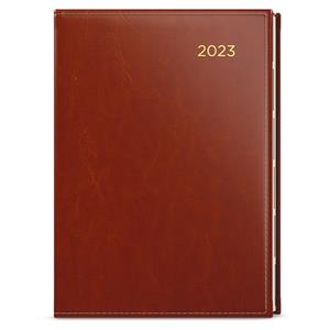 Weekly Diary 2023 Oskar Premier A5 - Brown