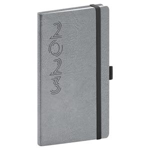 Weekly Diary 2023 Pocket Memory - silver