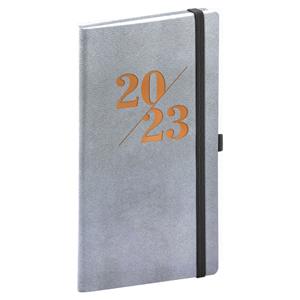 Weekly Diary 2023 Pocket Vivella Fun - silver