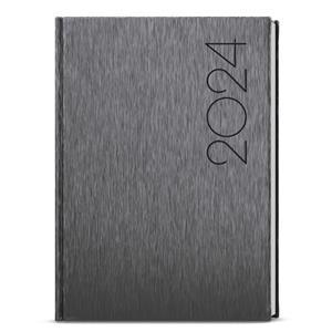 Weekly Diary 2024 Oskar ForMen A5 - Grey