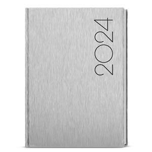 Weekly Diary 2024 Oskar ForMen A5 - Silver
