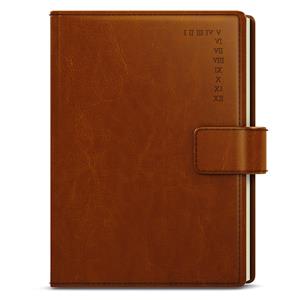 Weekly Diary 2024 Oskar Manager A5 - Brown