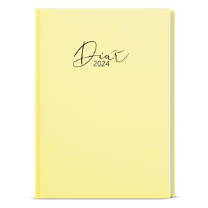 Weekly Diary 2024 Oskar Pastel A5 - Yellow