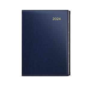 Weekly Diary 2024 Oskar Premier A5 - Blue