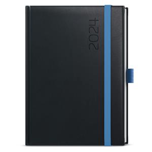 Weekly Diary 2024 Oskar Reno A5 - Black