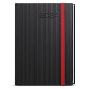 Weekly Diary 2024 Oskar Vigo A5 - Black