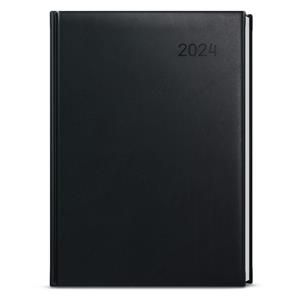Weekly Diary 2024 Oskar Vivella A5 - Black