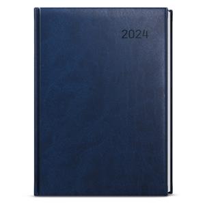 Weekly Diary 2024 Oskar Vivella A5 - Blue
