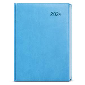 Weekly Diary 2024 Oskar Vivella A5 - Light blue
