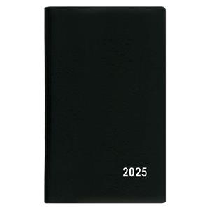 Weekly Diary 2025 Alois PVC pocket - black