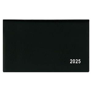 Weekly Diary 2025 Cyril PVC pocket - black