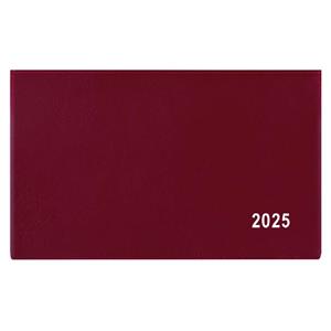 Weekly Diary 2025 Cyril PVC pocket - burgundy