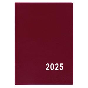 Weekly Diary 2025 Hynek PVC pocket - burgundy