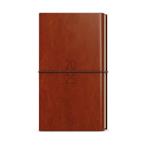 Weekly Diary 2025 Jakub Dueto pocket with note book - brown