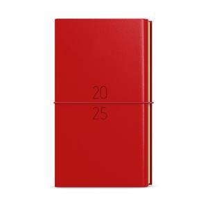 Weekly Diary 2025 Jakub Dueto pocket with note book - red