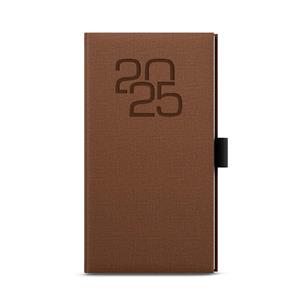 Weekly Diary 2025 Jakub Fabric pocket - brown