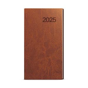 Weekly Diary 2025 Jakub Vivella pocket - brown