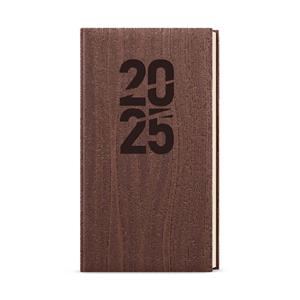 Weekly Diary 2025 Jakub Wood pocket - brown