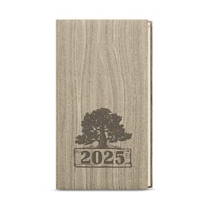 Weekly Diary 2025 Jakub Wood pocket - light brown