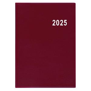 Weekly Diary 2025 Ladislav PVC pocket - burgundy