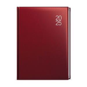 Weekly Diary 2025 Oskar Balacron A5 - burgundy