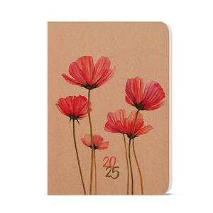 Weekly Diary 2025 Oskar Kraft A5 - Poppies