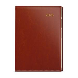 Weekly Diary 2025 Oskar Premier A5 - brown