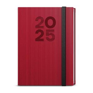 Weekly Diary 2025 Oskar Vigo A5 - red