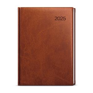 Weekly Diary 2025 Oskar Vivella A5 - brown