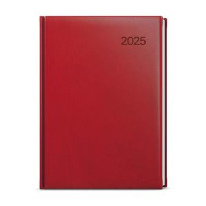 Weekly Diary 2025 Oskar Vivella A5 - burgundy