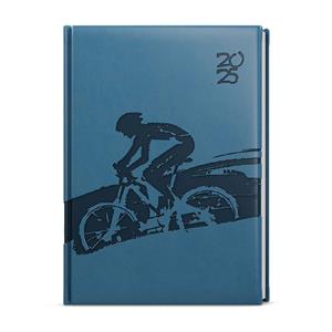Weekly Diary 2025 Oskar Vivella A5 with hot stamping - kerosene - Round