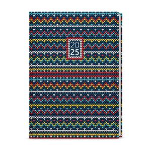 Weekly Diary 2025 Prokop Lamino B6 - knitted