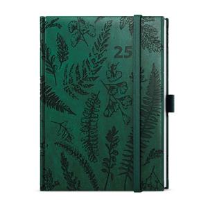Weekly Diary 2025 Prokop Vivella extra B6 - dark green - Fern