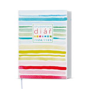 Weekly Diary 2025 Student Lamino pocket - Stripes