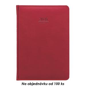 Weekly diary 2026 Gemma A5 with notes - red