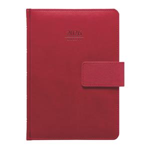 Weekly diary 2026 Gemma with loop A5 - red