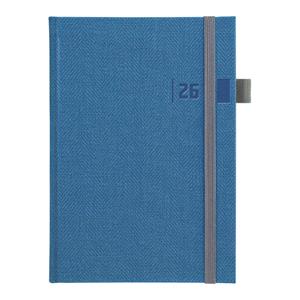 Weekly diary 2026 Slovak A5 Tweed - blue
