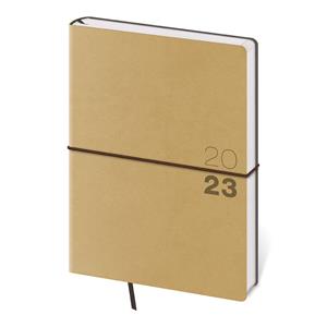 Weekly diary A5 2023 Flexio - light brown