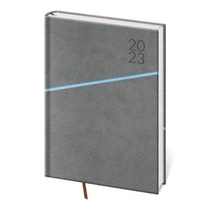 Weekly diary A5 2023 Grife - grey/blue
