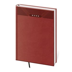 Weekly diary A5 2025 Print Classic - english red
