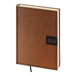 Weekly diary A5 2025 Toledo - brown