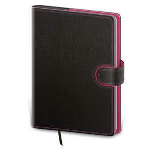Weekly diary A5 2026 Flip - anthracite/magenta
